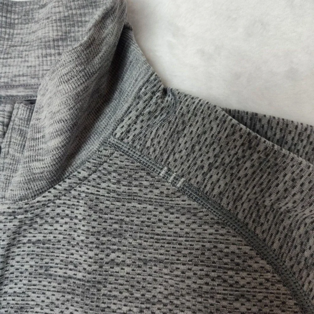 Lululemon Pullover Womens‎ Large Gray Swiftly Tech Quarter Zip Long Sleeve Golf